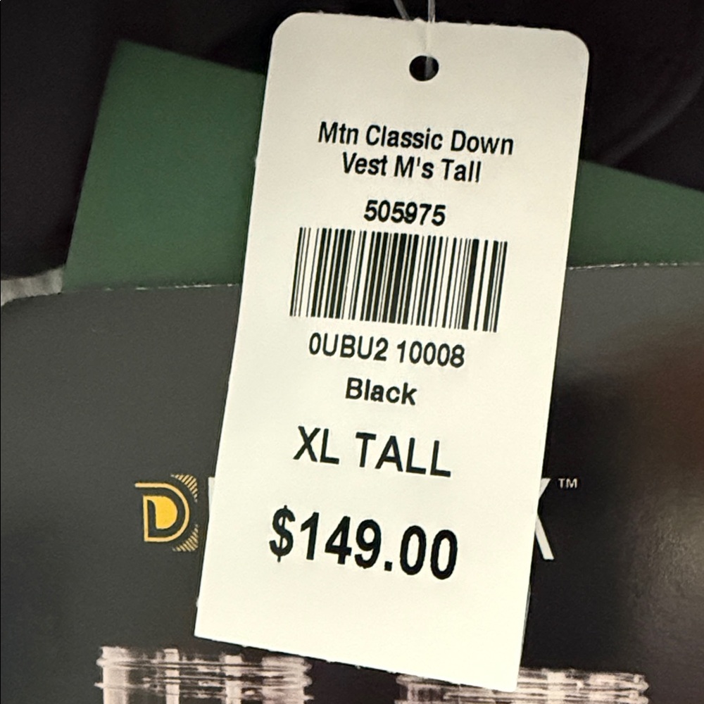 L.L. Bean Black DownTek Puffer Vest Water Repellent Down mountain classic - Picture 15 of 15